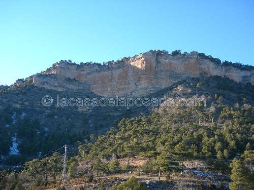 paisaje típico de la serranía de Cuenca